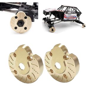 kingsea 2Pcs Brass Weight 95g Outer Portal Drive Housing Compatible with Axial SCX10 III AXI03007 Capra Unlimited Trail Buggy UTB 1/10 Rc Crawler Steering Knuckle Cover Counterweight, Black