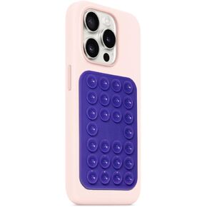 The Cool Grip Suction Cup Phone Mount, Adhesive Grip, Suction Cup Phone Holder & Suction Phone case Suction Phone Holder TikTok & Selfies air Stick Phone Holder-Sticky Phone case. (Snow White)