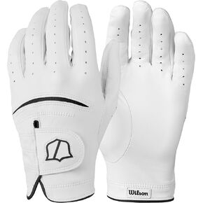 WILSON Staff Model Golf Glove - Men's Right Hand, White/Black, X-Large