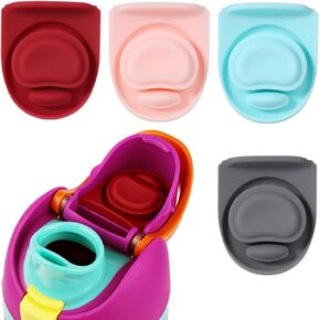 4pcs Water Bottle Replacement Parts Stopper for Owala FreeSip 19oz 24oz 32oz 40oz, Silicone Bottle Top Lid Gasket BPA-Free Seal Bottle Cap Mouth Stopper Piece Plug Accessories Compatible with Owala