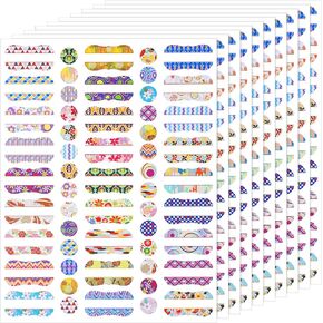 550 Pieces 10 Sheets Essential Oils Labels Include 270 Pieces Essential Oil Bottle Labels and 280 Round Cap Stickers Waterproof Stickers for Bottles Markers
