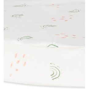 Organic Cotton Bassinet Sheet - Rainbow, 28" x 18"