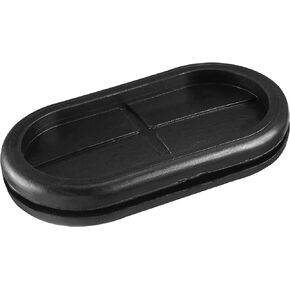 MECCANIXITY Rubber Grommet Mount Size 60 x 30 mm Oval Double-Sided for Wire Protection Pack of 6