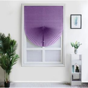Blackout Window Blinds Shade Cordless Blackout No Drill Cut to Size Clip On Stick On Self Adhesive Temporary Blinds Pleated Paper Blinds for Windows Doors Shades (Black, 60 X 150cm/23.62 X 59.06)