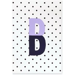 Kate Spade New York Initial Notepad, Paper Pad with 100 Blank Sheets, 7" x 4.75" Small Writing Pad for Desktop Notes, A (Pink)