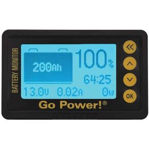 GO Power! 82958 GP-BMK-25 Battery Monitor Kit,Black