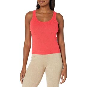 Monrow Women's Ht1162-1-wool Cash Scoop Neck Sweater Tank
