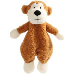 Apricot Lamb Stuffed Animals Security Blanket Brown Monkey Infant Nursery Character Blanket Luxury Snuggler Plush 10 Inches