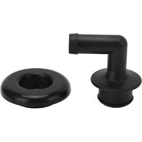 Keenso PCV Crankcase Vent Valve, PCV Valve 47057 CCV Crankcase Vent Elbow Valve with Grommets Cover Replacement for Jeep 1994?2006