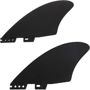 2PCS Surfboard Fins Sets for FCS2 Generation, Detachable Twin Tab PVC Surfboard Fin for Longboards and Stand Paddleboards,Honeycomb PVC Performance Surfboard Fins Replace
