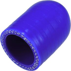 X AUTOHAUX 1 Pcs 30mm Length 25mm/0.98" ID Blue Car Silicone Rubber Hose End Cap Silicone Reinforced Blanking Cap for Bypass Tube Universal