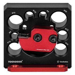 Toolcool Electric Drill Carbide Inserts Dowel Maker High Speed Dowel Cutter Dowel Plate (Metric 8 Holes)