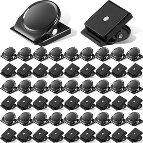 Tenceur 54 Pcs Metal Magnetic Clips Heavy Duty Chip Clips Magnetic Clips Refrigerator Whiteboard Locker Magnet Clip for Office Classroom Teacher School Supplies(White) in Saudi Arabia