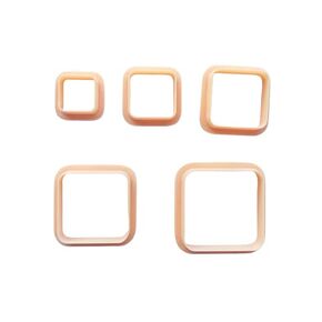 Jinnyous Jewellery Square Polymer Clay Cutter Cookie Cutter Set of 5 in Kuwait