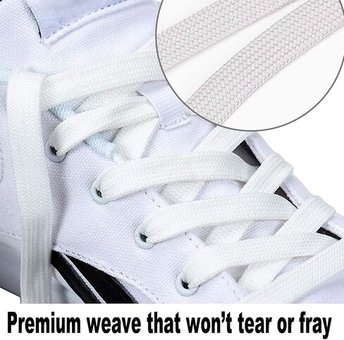 Flat Shoe laces 5/16" Wide 52 inch,Shoelaces replacement,Roller Athletic Running Sneakers Strings in Saudi Arabia