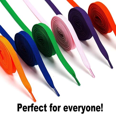 Flat Shoe laces 5/16" Wide 52 inch,Shoelaces replacement,Roller Athletic Running Sneakers Strings in Saudi Arabia