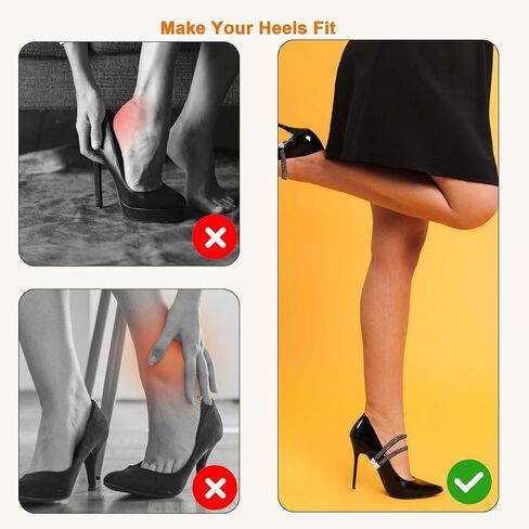 simarro 3 Pairs Elastic Shiny Shoe Laces Strap, Detachable High Heels Shoe Straps for Holding Loose High Heels Pumps in Saudi Arabia