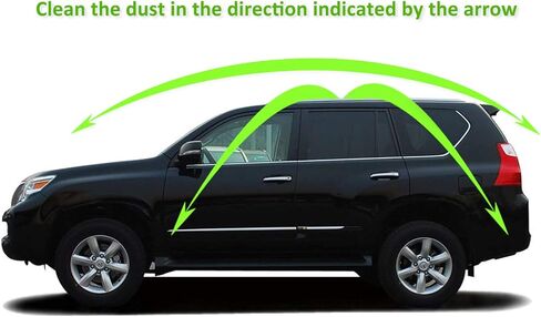 مجموعة منفضة السيارة من شينديل - فرشاة تنظيف من الألياف الدقيقة بمقبض قابل للتمديد - مجموعة تنظيف داخلية وخارجية خالية من الخدوش للسيارة والشاحنات وسيارات الدفع الرباعي والمركبات الترفيهية والدراجات النارية (أخضر) in Kuwait