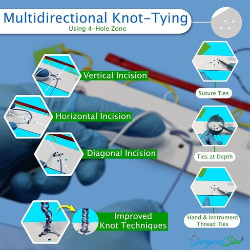 Knot Tying Simulator Hand & Instrument Ties Stitch Pack Pocket-Size Full KIT22 in Saudi Arabia