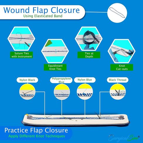 Knot Tying Simulator Hand & Instrument Ties Stitch Pack Pocket-Size Full KIT22 in Saudi Arabia