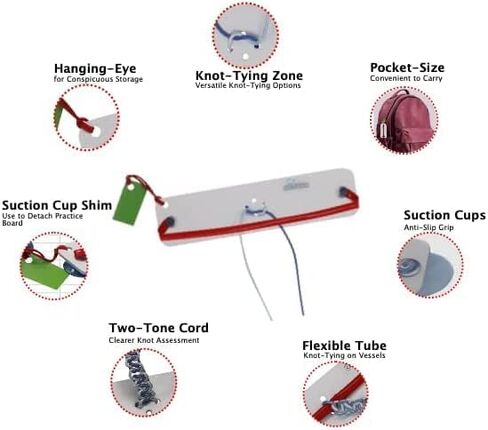 Knot Tying Simulator Hand & Instrument Ties Stitch Pack Pocket-Size Full KIT22 in Saudi Arabia