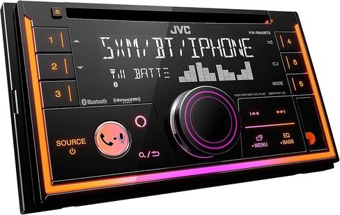 JVC KW-X840BTS Bluetooth Car Stereo Receiver with USB Port – AM/FM Radio, MP3 Player, Amazon Alexa Enabled - 1.5-line display - Double DIN – 13-Band EQ (Black) in Saudi Arabia
