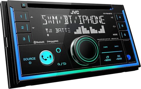 JVC KW-X840BTS Bluetooth Car Stereo Receiver with USB Port – AM/FM Radio, MP3 Player, Amazon Alexa Enabled - 1.5-line display - Double DIN – 13-Band EQ (Black) in Saudi Arabia