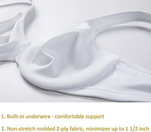 حمالة صدر نسائية من DELIMIRA مقاس كبير مع سلك سفلي بتغطية كاملة ناعمة بدون خياطة in Kuwait