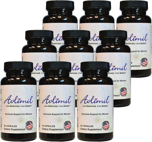 Hormone Balance & Menopause | Relief from Mood Swings, Hot Flashes, Night Sweats & Irritability - Isoflavones, Black Cohosh, Raspberry, Valerian, Sage, Red Clover, Lemon Balm - 60 Count (9) in Saudi Arabia