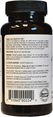Hormone Balance & Menopause | Relief from Mood Swings, Hot Flashes, Night Sweats & Irritability - Isoflavones, Black Cohosh, Raspberry, Valerian, Sage, Red Clover, Lemon Balm - 60 Count (9) in Saudi Arabia