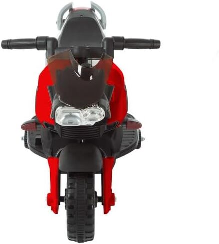 دراجة نارية للأطفال - ركوب كهربائي مع عجلات تدريب ووظيفة عكسية - دراجة نارية بقوة بطارية 6 فولت للأطفال من سن 3 إلى 6 سنوات من ليل رايدر (أحمر) in Kuwait