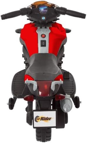 دراجة نارية للأطفال - ركوب كهربائي مع عجلات تدريب ووظيفة عكسية - دراجة نارية بقوة بطارية 6 فولت للأطفال من سن 3 إلى 6 سنوات من ليل رايدر (أحمر) in Kuwait