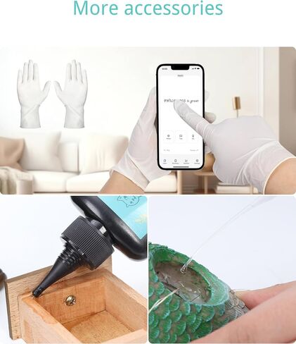 صمغ فائق، غراء سيانوأكريليت، 75 جم/2.6 أونصة غراء كا متعدد الاستخدامات، غراء فوري، إعداد سريع، غطاء مضاد للانسداد، تركيبة للتحكم في التدفق، شفاف in Kuwait