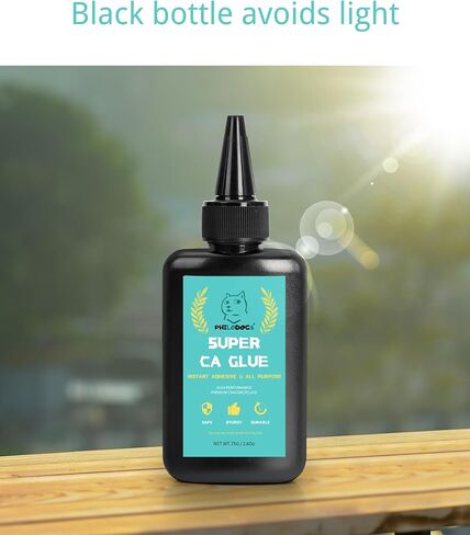 صمغ فائق، غراء سيانوأكريليت، 75 جم/2.6 أونصة غراء كا متعدد الاستخدامات، غراء فوري، إعداد سريع، غطاء مضاد للانسداد، تركيبة للتحكم في التدفق، شفاف in Kuwait