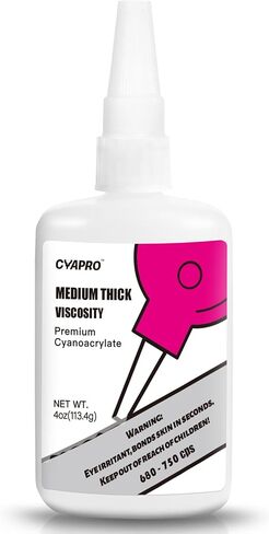 صمغ سيانوأكريليت (CA) فائق من CYAPRO، لاصق CA قوي 2 أونصة، سميك متوسط، لاصق سيانوأكريليت لزوجة 750 CPS لإصلاح البلاستيك، السيارة، نموذج القارب، المعدن والزجاج، 2 أونصة in Saudi Arabia