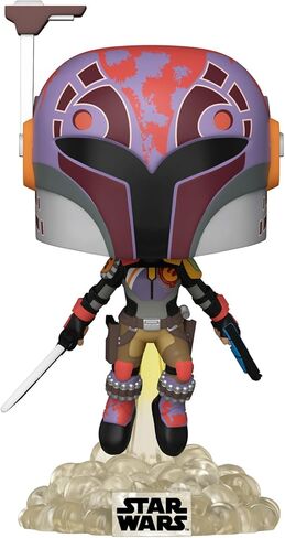 Funko Pop! Star Wars: Sabine Wren with Darksaber, Power of The Galaxy Series, Amazon Exclusive, Multicolor, 64929 in Saudi Arabia