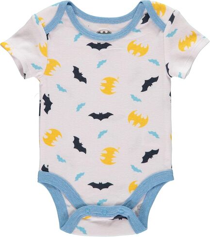 DC Comics Baby Boys Short-Sleeve Bodysuit Three Pack - Batman Baby Boy Clothes in Saudi Arabia