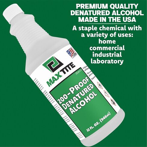 كحول مشوه، 200 درجة (إجمالي 2 جالون، 8 عبوات سعة 32 أونصة) in Kuwait