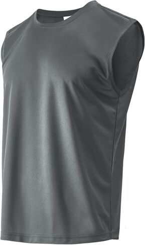 Men's Tank Top Quick Drying Gym Outdoor Running Basketball Swimming Beach Leisure Sleeveless Muscle Shirt in Saudi Arabia
