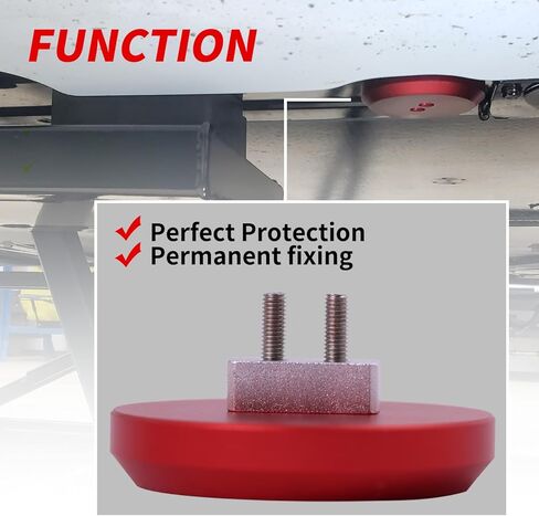 جاك باكس ألومنيوم جاك باد جاكينج بوك محول دعم متوافق مع شيفروليه كورفيت C5 C6 C7 C8، اترك في منصات الرفع لسكك حديد إطار بورش (4 عبوات، أحمر) in Kuwait