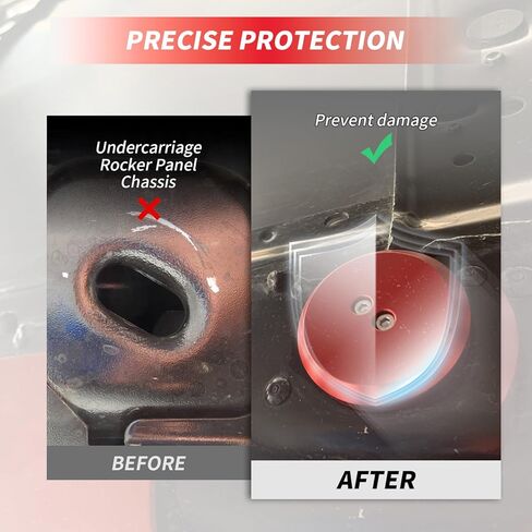 جاك باكس ألومنيوم جاك باد جاكينج بوك محول دعم متوافق مع شيفروليه كورفيت C5 C6 C7 C8، اترك في منصات الرفع لسكك حديد إطار بورش (4 عبوات، أحمر) in Kuwait