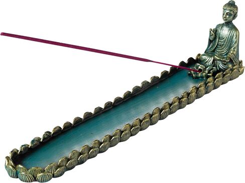 Sitting Buddha with Lotus Incense Stick Holder Burner with Ash Catcher in Saudi Arabia