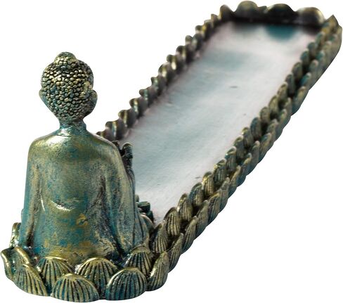 Sitting Buddha with Lotus Incense Stick Holder Burner with Ash Catcher in Saudi Arabia