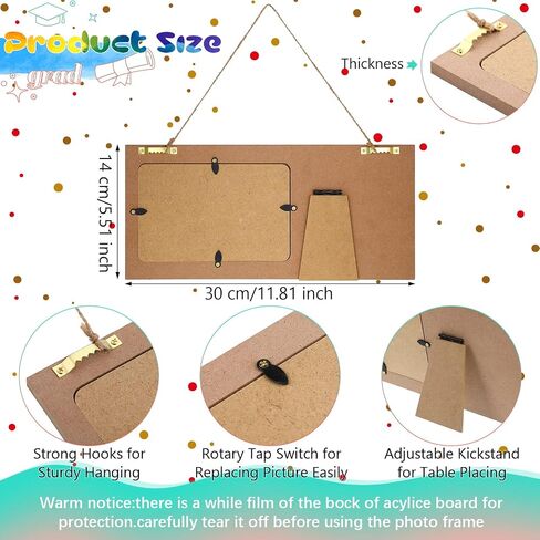 Jetec 2024 Pre K Graduation Kindergarten Preschool Graduation Picture Frame Holds 4 x 6 Inch Photo Preschool Graduation Gift for Kids Boy Girl First Preschool Graduation Party Decoration(1st Grad) in Saudi Arabia