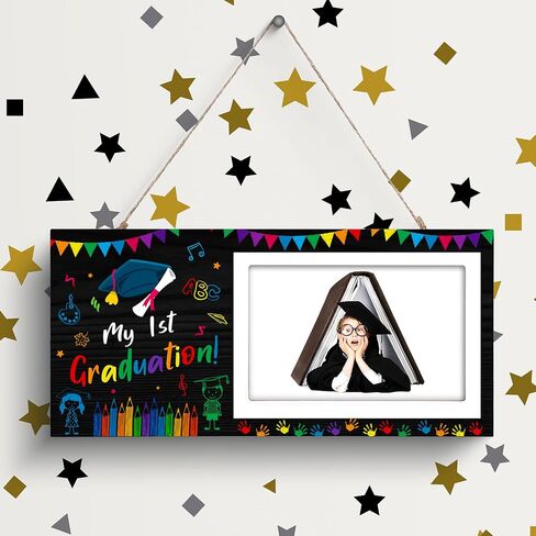 Jetec 2024 Pre K Graduation Kindergarten Preschool Graduation Picture Frame Holds 4 x 6 Inch Photo Preschool Graduation Gift for Kids Boy Girl First Preschool Graduation Party Decoration(1st Grad) in Saudi Arabia