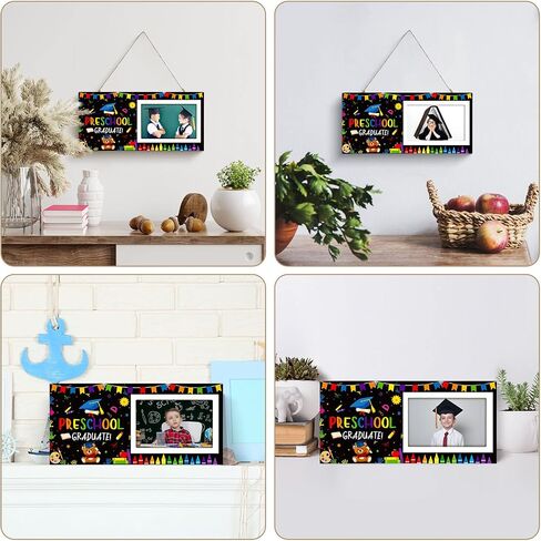 Jetec 2024 Pre K Graduation Kindergarten Preschool Graduation Picture Frame Holds 4 x 6 Inch Photo Preschool Graduation Gift for Kids Boy Girl First Preschool Graduation Party Decoration(1st Grad) in Saudi Arabia