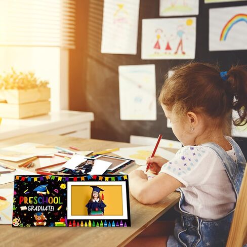 Jetec 2024 Pre K Graduation Kindergarten Preschool Graduation Picture Frame Holds 4 x 6 Inch Photo Preschool Graduation Gift for Kids Boy Girl First Preschool Graduation Party Decoration(1st Grad) in Saudi Arabia
