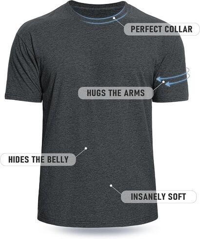 Iseasoo Men's Crew Neck T-Shirts,2/4 Pack Classic Tees,Cotton Short Sleeve Comfort Cotton Jersey for Men in Saudi Arabia