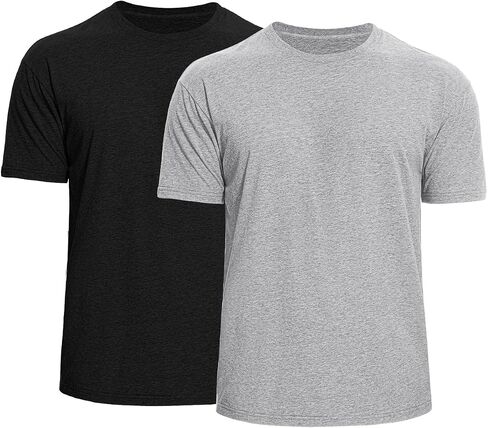 Iseasoo Men's Crew Neck T-Shirts,2/4 Pack Classic Tees,Cotton Short Sleeve Comfort Cotton Jersey for Men in Saudi Arabia