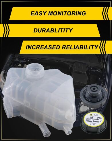 BE8Z8A080A Coolant Overflow Reservoir Tank For:-Ford Fiesta 2011 2012 2013 11 12 13 Engine Overflow Recovery Reservoir Tank Water Reservoir Tank Coolant Reservoir Replace BE8Z8100A(with Cap) in Saudi Arabia